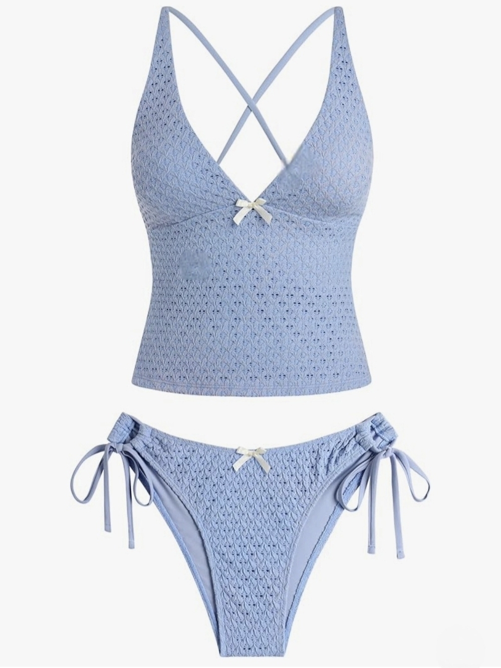 ZAFUL V Neck Tankini Set #1271